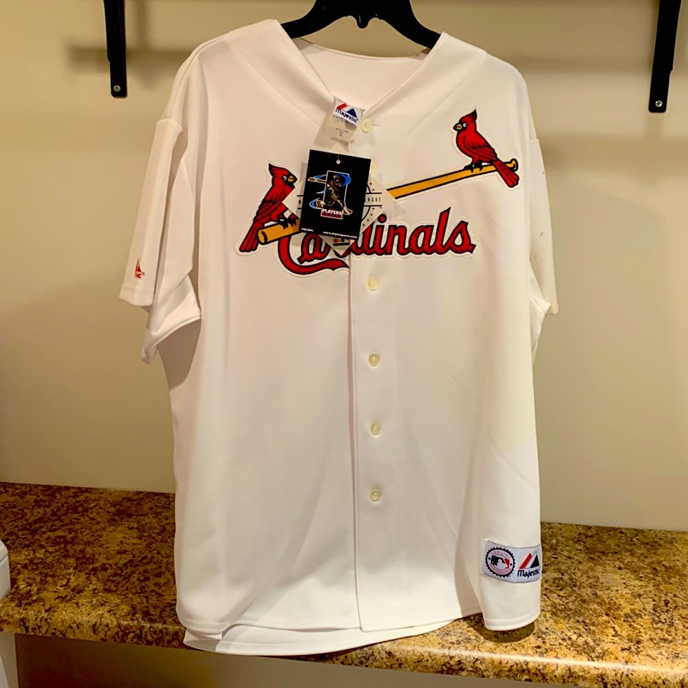 Majestic St Louis Cardinals Mens XL jersey - Eckstein #22  NWT